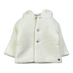 Paz Rodriguez Cappotto tinta unita con Cappuccio Panna per Neonata 012112901 PANNA PAZ RODRIGUEZ 