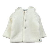Paz Rodriguez Cappotto tinta unita con Cappuccio Panna per Neonata 012112901 PANNA PAZ RODRIGUEZ 