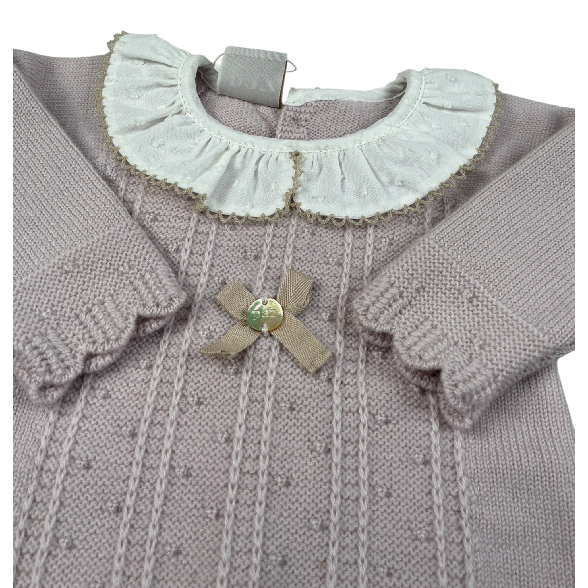 Paz Rodriguez Completo 2 Pezzi Maglia-Ghettina tinta unita Rosa per Neonata 033112892 ROSA PAZ RODRIGUEZ 