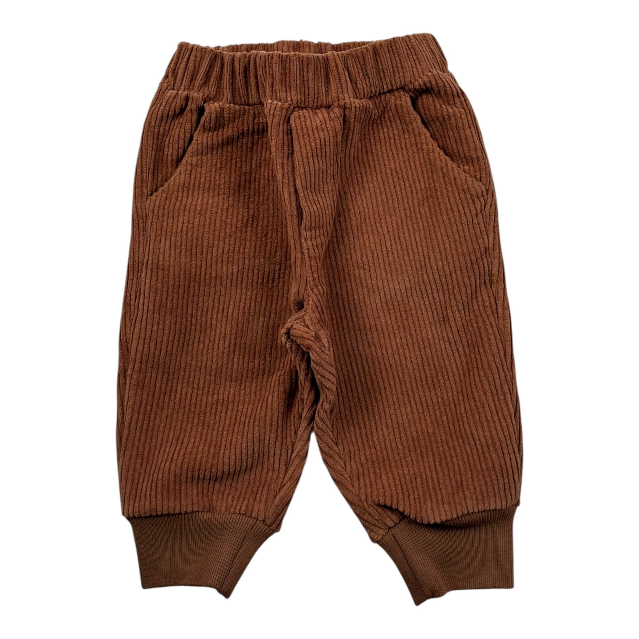 Per Te Pantalone tinta unita A Costine Marrone per Neonato 44058 MARRONE PER TE 