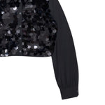 Pinko Camicia Manica Lunga Paillettata tinta unita Nero per Bambina KFCA019 NERO PINKO 