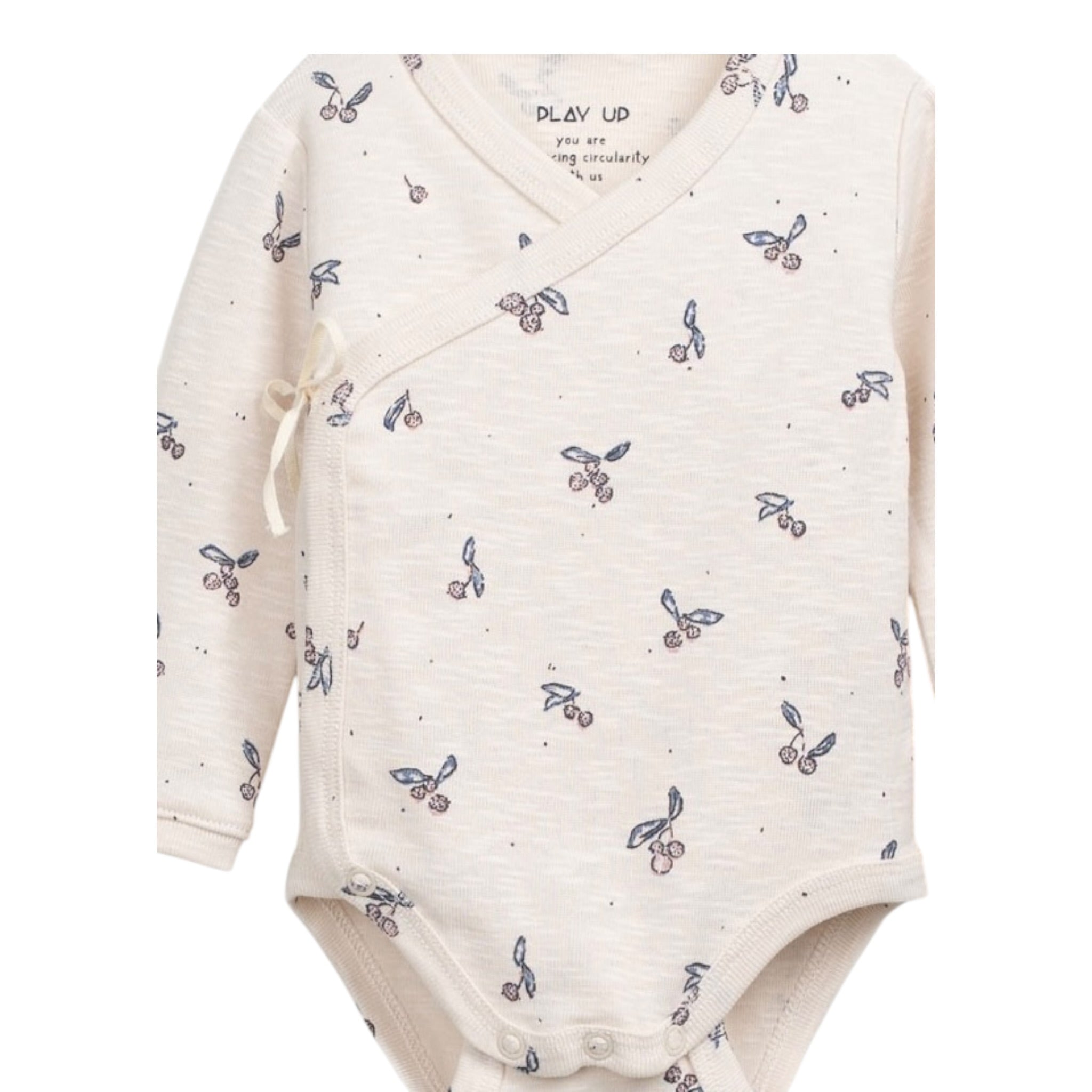 Play Up Body tinta unita con Stampa Panna per Neonata 0AR11202 PANNA PLAY UP 