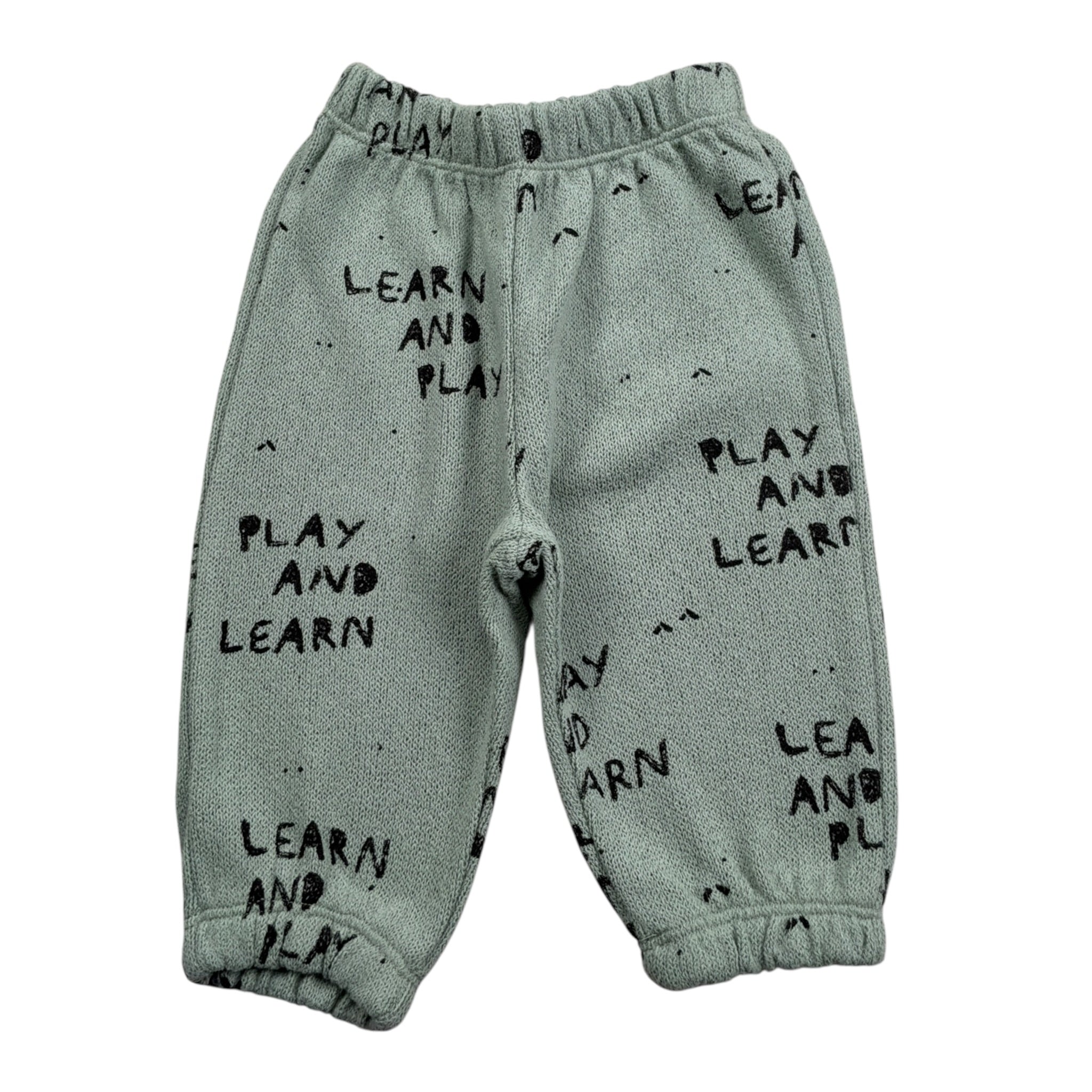 Play Up Pantalone tinta unita con Stampa Verde per Neonato 1AR11606 VERDE PLAY UP 