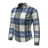 Please Camicia Bicolore con Fantasia Quadri Azzurro per Neonato CL61104B77N AZZURRO PLEASE 