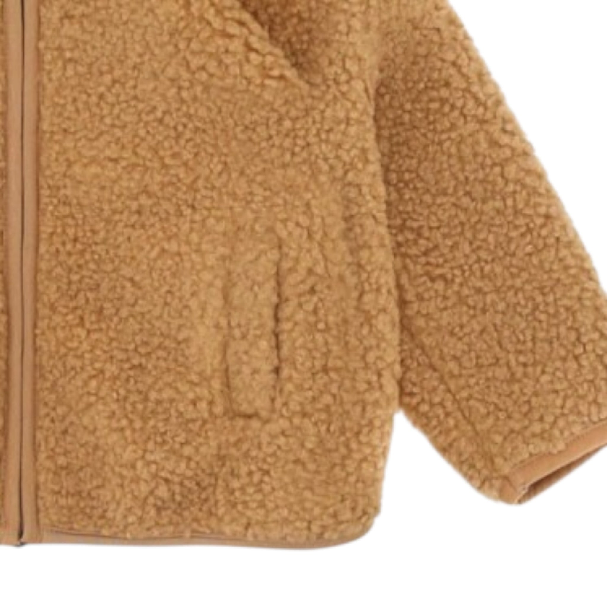 Please Giubbino Modello Teddy con Zip E Cappuccio Biscotto per Neonato JB55260B77 BISCOTTO PLEASE 