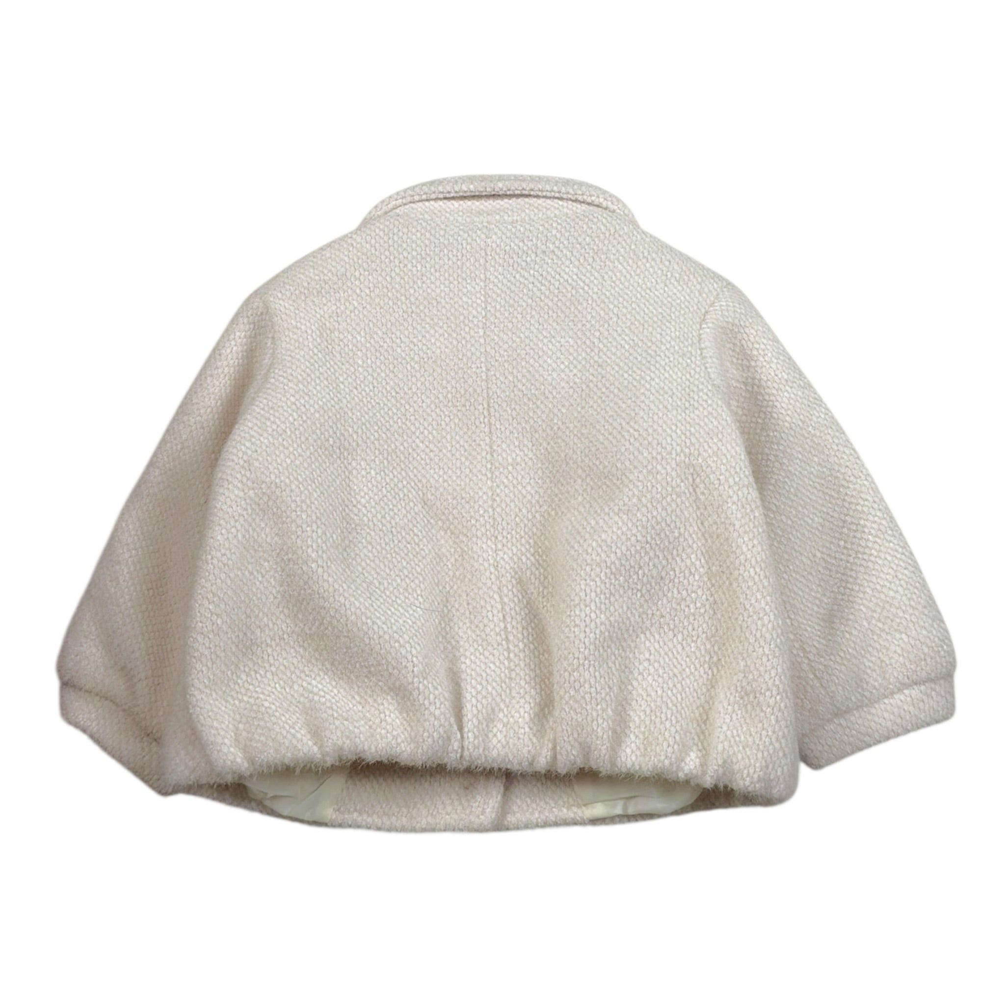 Please Giubbino tinta unita con Colletto Crema per Neonata JB60120G77 CREMA PLEASE 