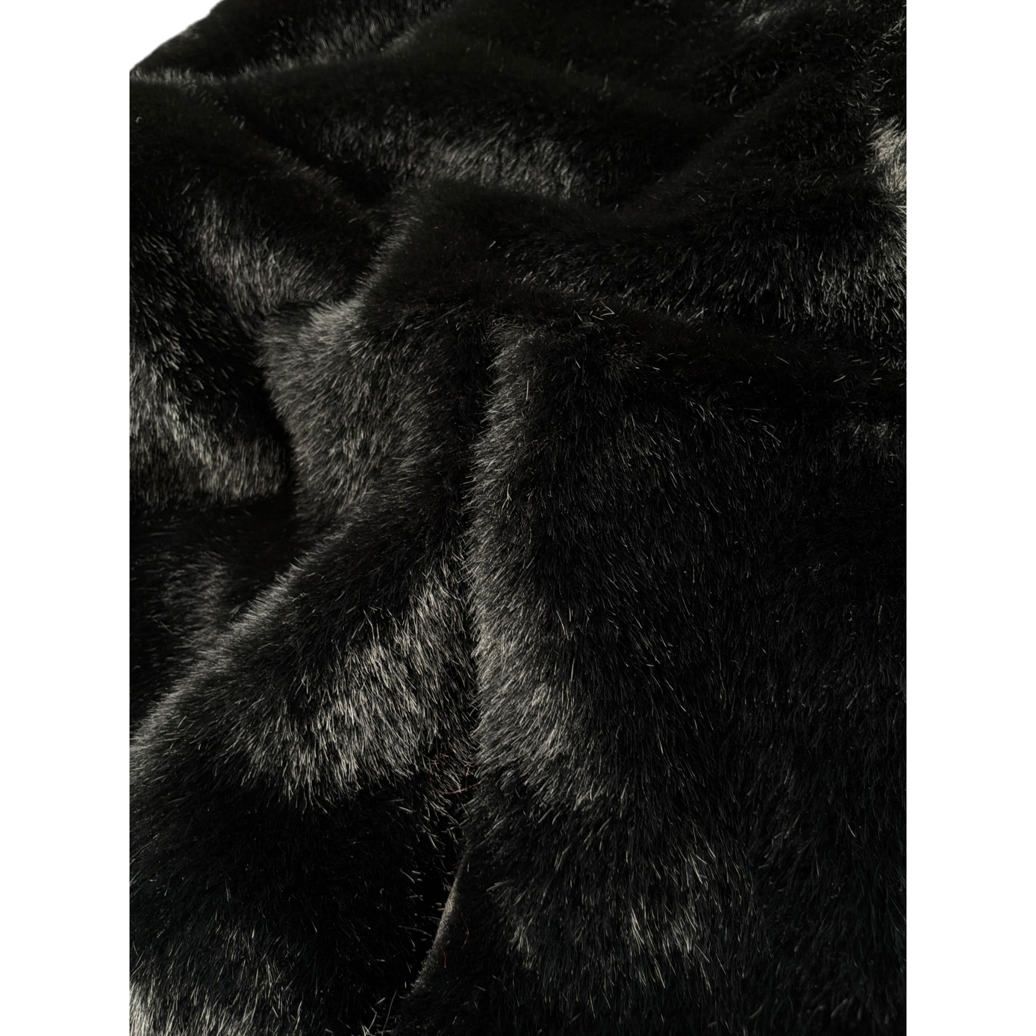 Please Pelliccia tinta unita con Cappuccio E Bottoni Nero per Bambino JE02260G78 NERO PLEASE 