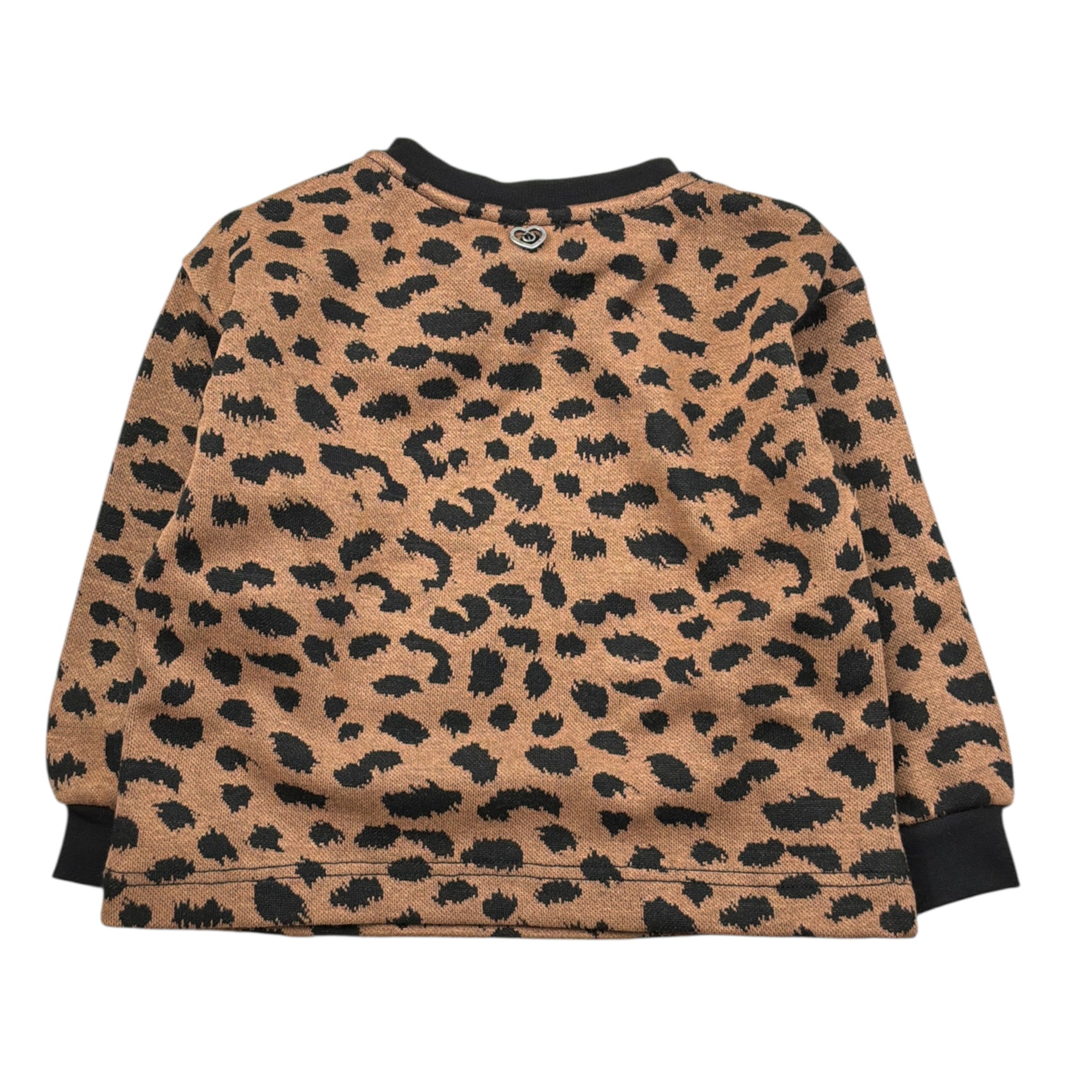 Please Maglia tinta unita con Fantasia Maculata Biscotto per Neonata LB05174G77 BISCOTTO PLEASE 