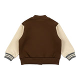 Please Giubbino Modello College Bicolore Marrone per Bambino LG29040B77J MARRONE PLEASE 