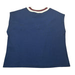 Please Gilet tinta unita con Applicazione Blu per Bambina M101040G78 BLU PLEASE 