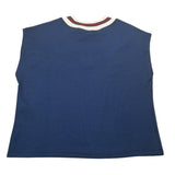 Please Gilet tinta unita con Applicazione Blu per Bambina M101040G78 BLU PLEASE 
