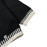 Please Maglia tinta unita con Profili In Contrasto Nero per Bambina NB17230G78 NERO PLEASE 
