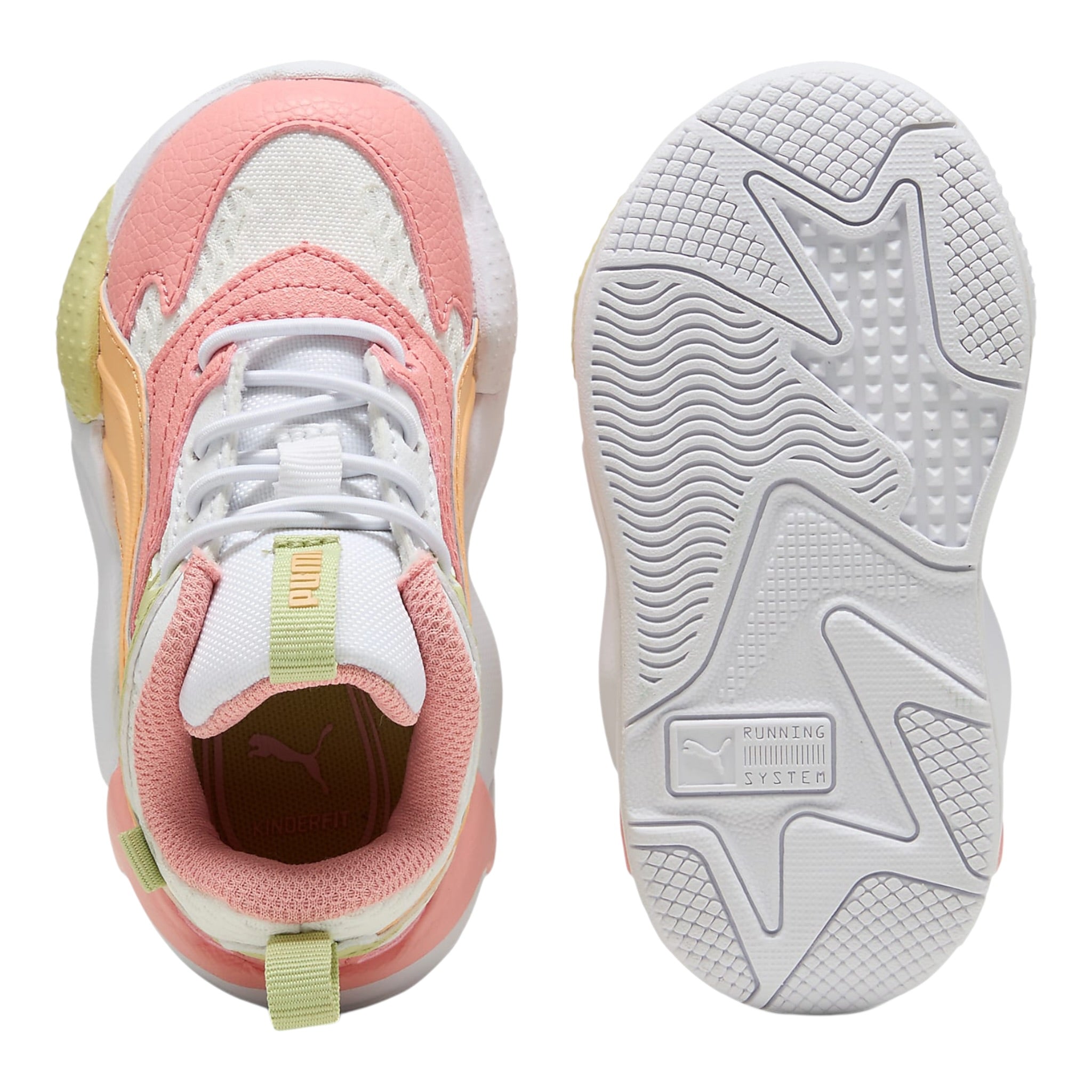 Puma Sneakers tinta unita con Lacci Albicocca per Bambina 395552A ALBICOCCA PUMA 