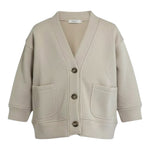 Pype Cardigan tinta unita con Bottoni Beige per Bambino SANFRANCISCO BEIGE PYPE 