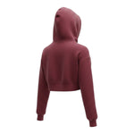 Pype Felpa tinta unita con Cappuccio E Stampa Bordeaux per Bambina SNFR BORDEAUX PYPE 