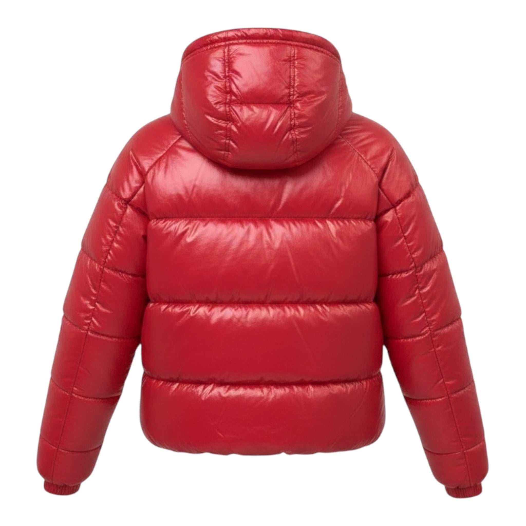 Pyrenex Giubbino tinta unita con Zip E Cappuccio Rosso per Bambino HKW002P ROSSO  