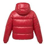 Pyrenex Giubbino tinta unita con Zip E Cappuccio Rosso per Bambino HKW002P ROSSO PYRENEX 