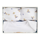 Ralph Lauren Set 3Pz Tutina-Cappello-Bavetta Bianco per Neonato 320P00760001 BIANCO RALPH LAUREN 