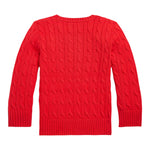 Ralph Lauren Maglia Girocollo tinta unita con Logo Rosso per Bambino 322702674043 ROSSO RALPH LAUREN 