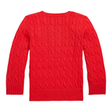 Ralph Lauren Maglia Girocollo tinta unita con Logo Rosso per Bambino 322702674043 ROSSO RALPH LAUREN 