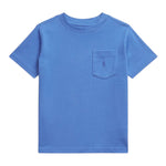 Ralph Lauren T-Shirt tinta unita con Taschino Azzurro per Neonato 322970333005 AZZURRO RALPH LAUREN 