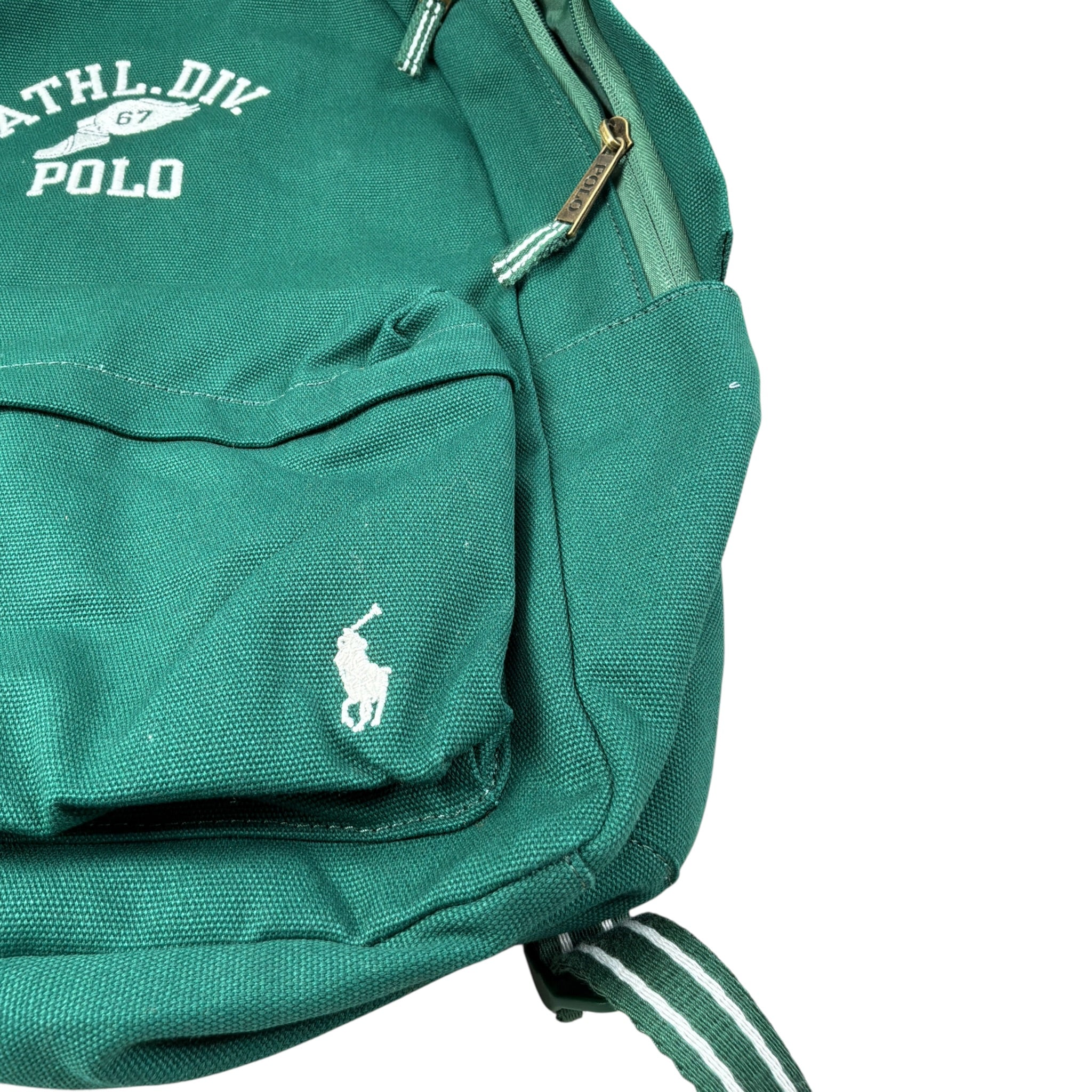 Ralph Lauren Zaino tinta unita con Logo Verde per Bambino 9AR195 VERDE RALPH LAUREN 