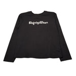 Refrigiwear Shirt Girocollo tinta unita con Logo Nero per Bambino RG1400W25 NERO REFRIGIWEAR 
