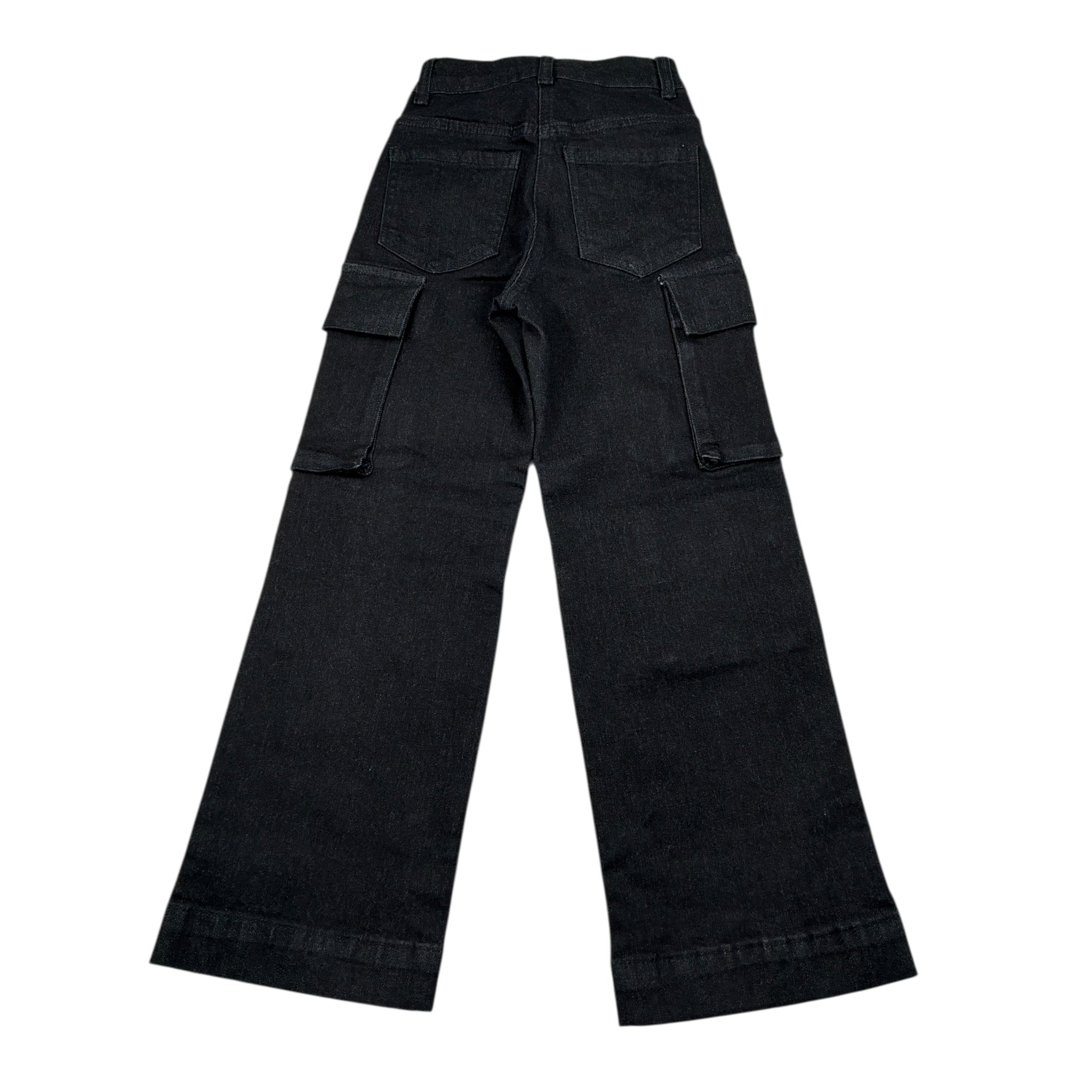 Refrigiwear Jeans tinta unita Modello Palazzo Nero per Bambina RG1415W25X NERO REFRIGIWEAR 