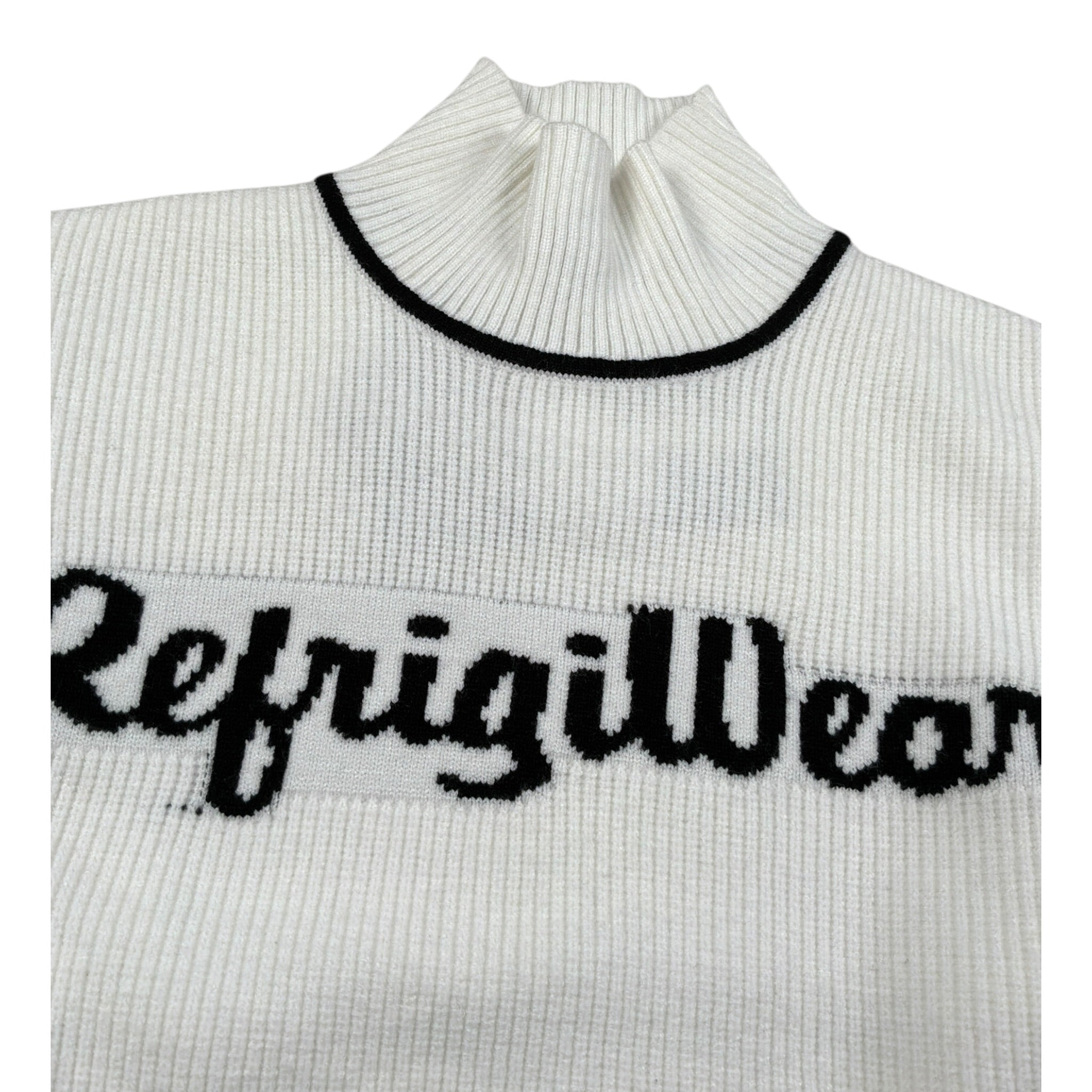 Refrigiwear Maglia Collo Alto tinta unita con Logo Panna per Bambina RG1416W25X PANNA REFRIGIWEAR 