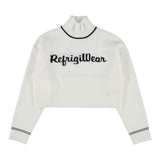 Refrigiwear Maglia Collo Alto tinta unita con Logo Panna per Bambina RG1416W25XXX PANNA REFRIGIWEAR 
