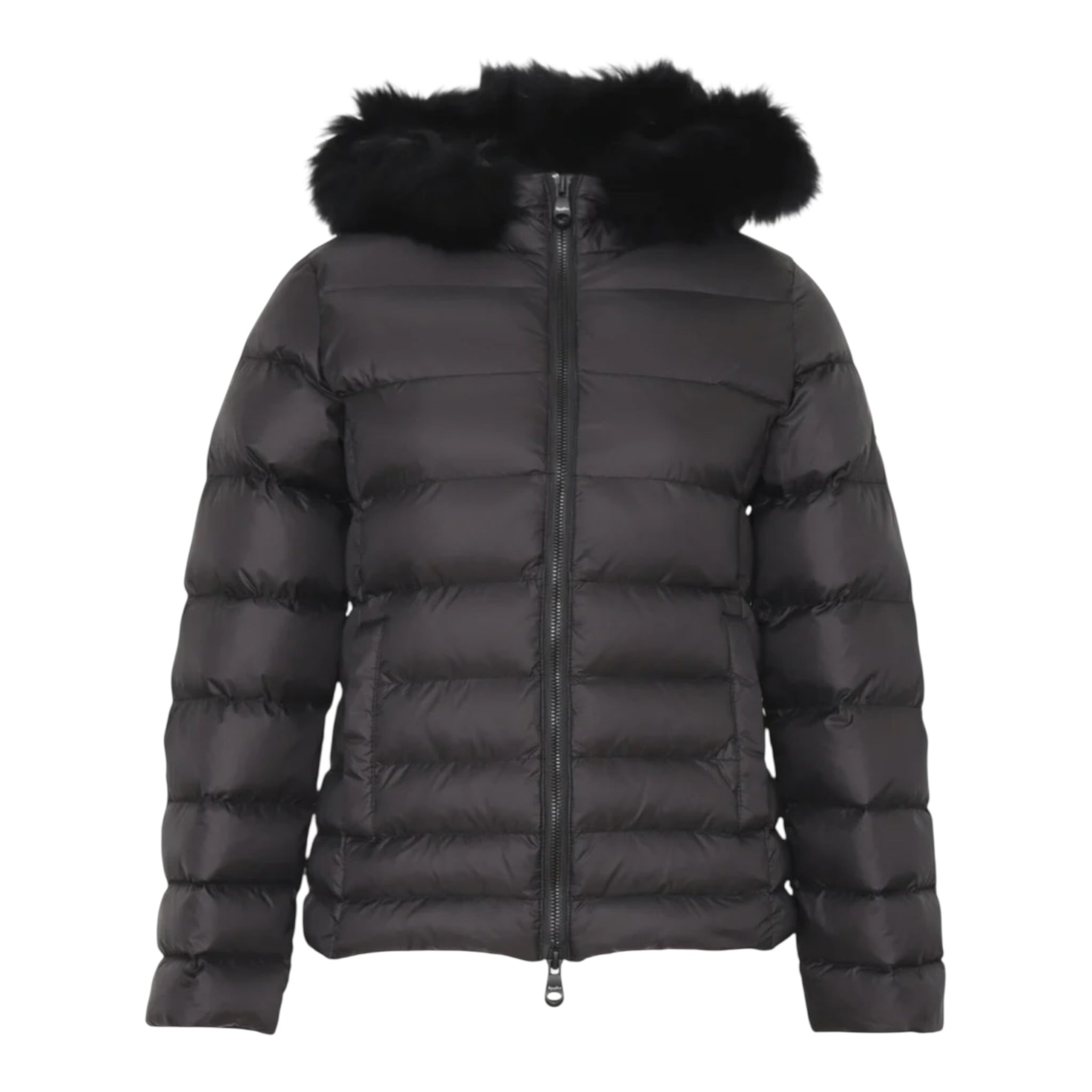 Refrigiwear Giubbino tinta unita con Cappuccio E Zip Nero per Bambina RG1419W25 NERO REFRIGIWEAR 