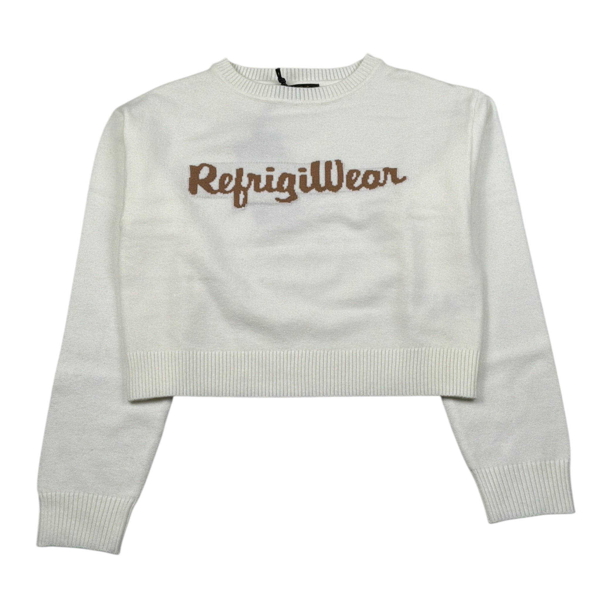 Refrigiwear Maglia Girocollo tinta unita con Stampa Panna per Bambina RG1452W25 PANNA REFRIGIWEAR 