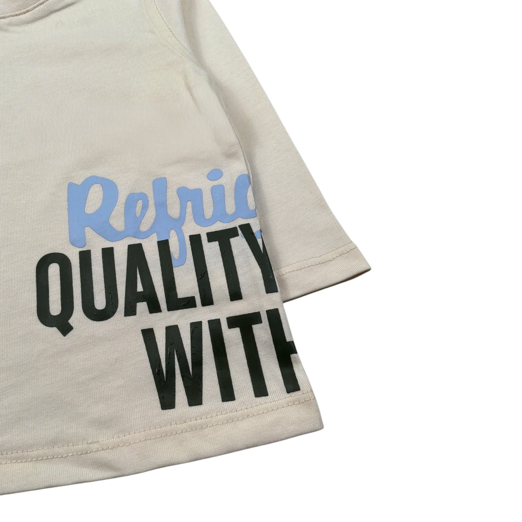 Refrigiwear Shirt Girocollo tinta unita con Stampe Panna per Neonato RN126W25 PANNA REFRIGIWEAR 