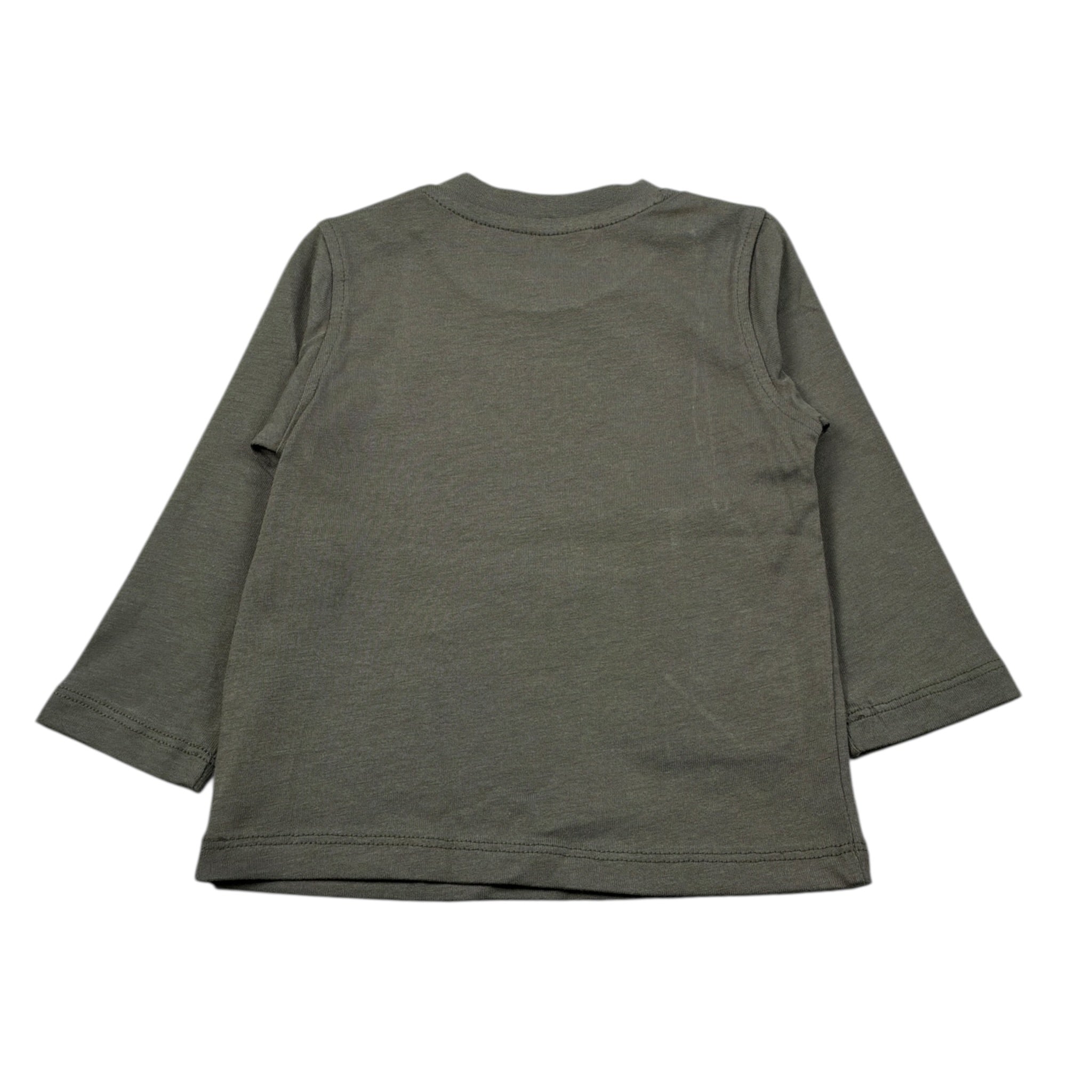 Refrigiwear Shirt Girocollo tinta unita con Ricami Verde per Neonato RWN800 VERDE REFRIGIWEAR 
