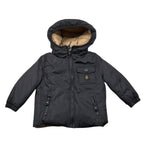Refrigiwear Giubbino Reversibile con Zip E Cappuccio Nero/Beige per Neonato RWN825X NERO/BEIGE REFRIGIWEAR 