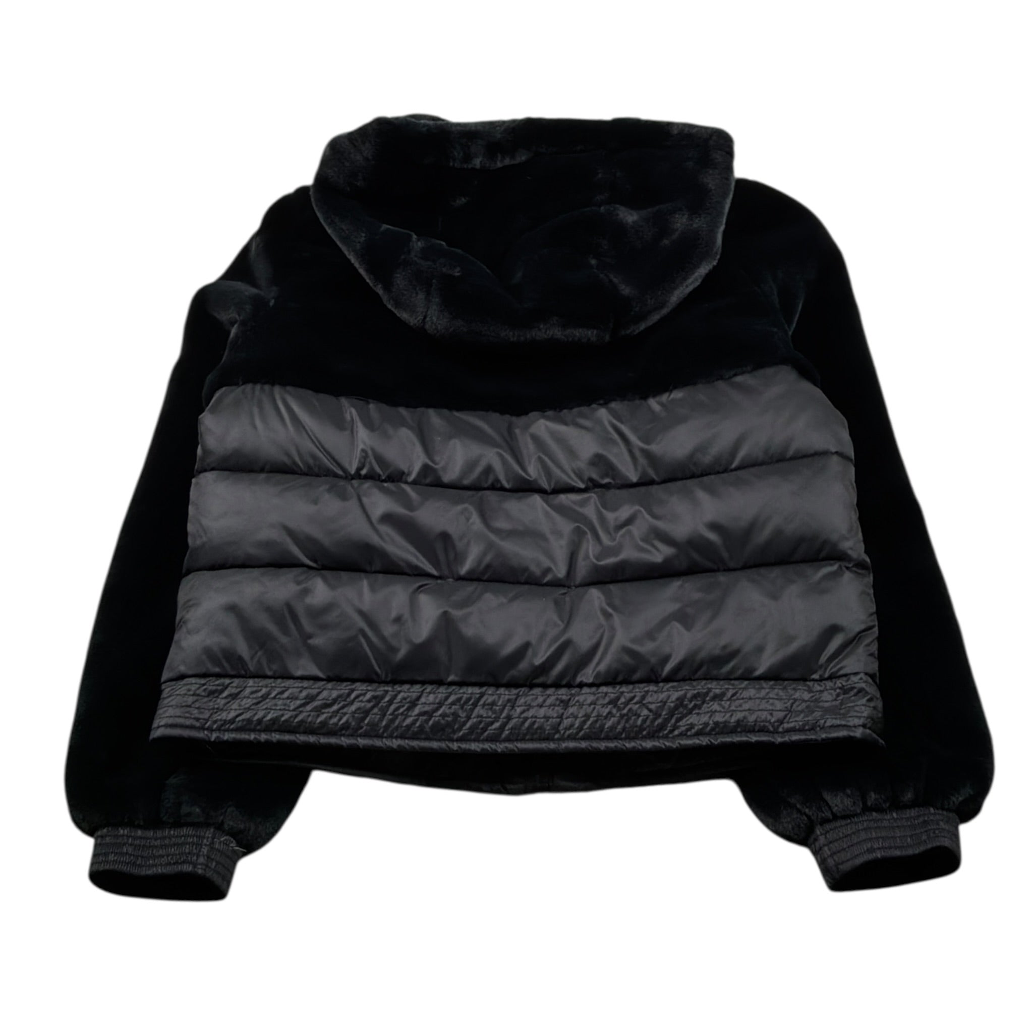 Refrigue Giubbino tinta unita con Cappuccio Nero per Bambina 2841O00045XX NERO REFRIGUE 