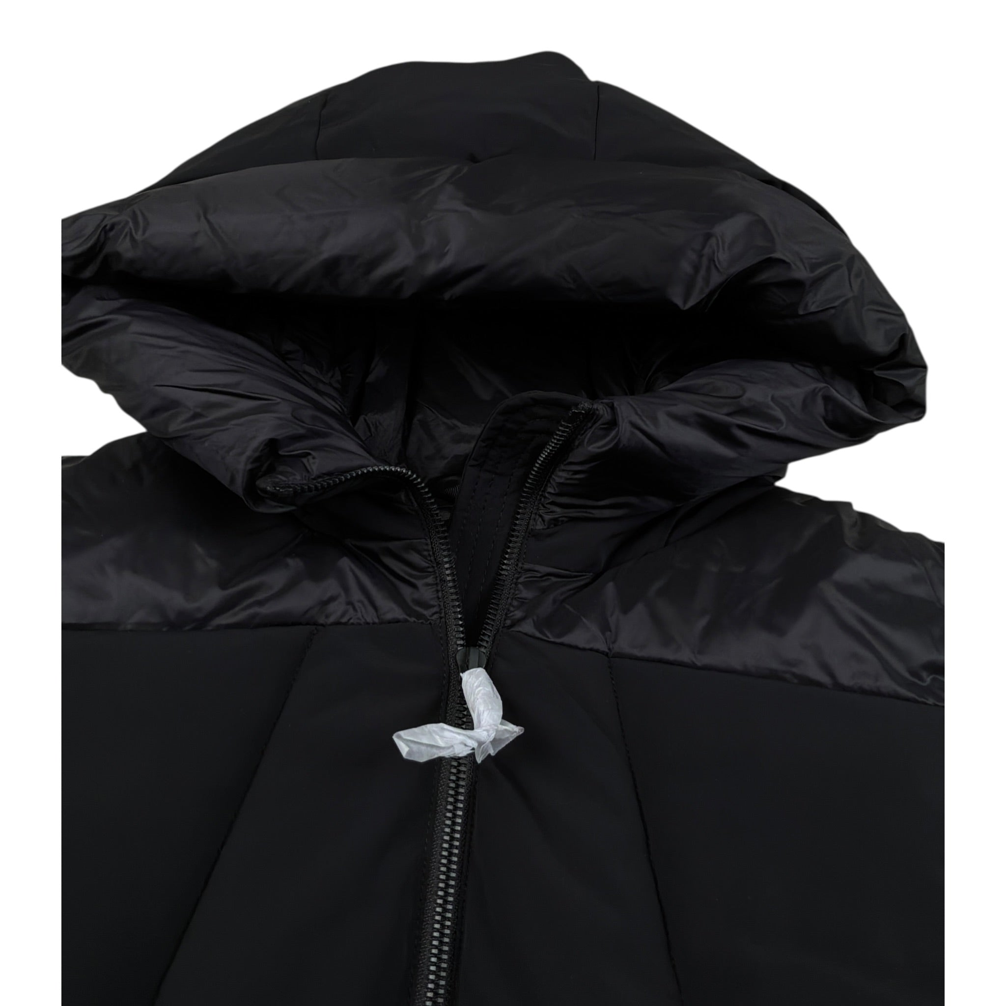 Refrigue Giubbino tinta unita con Zip E Cappuccio Nero per Bambino 2841O00046 NERO REFRIGUE 