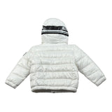 Refrigue Giubbino tinta unita con Zip Cappuccio Bianco per Neonato 2871O00011X BIANCO REFRIGUE 