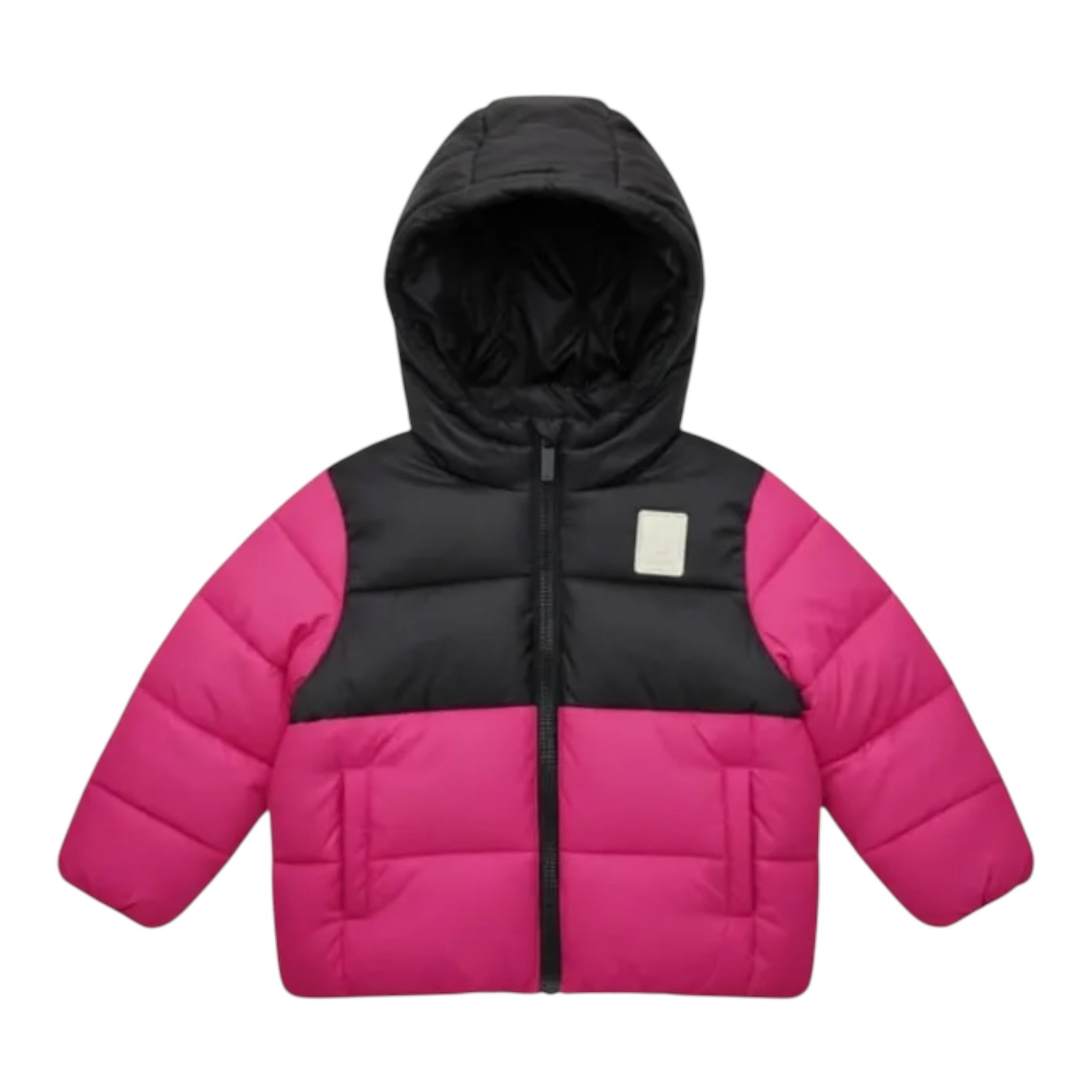 Refrigue Giubbino Bicolore con Zip E Cappuccio Fuxia per Bambina 2881O00015 FUXIA REFRIGUE 
