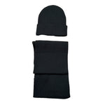 Refrigue Set Cappello-Sciarpa tinta unita Nero per Bambino 28UX1SET000037 NERO REFRIGUE 