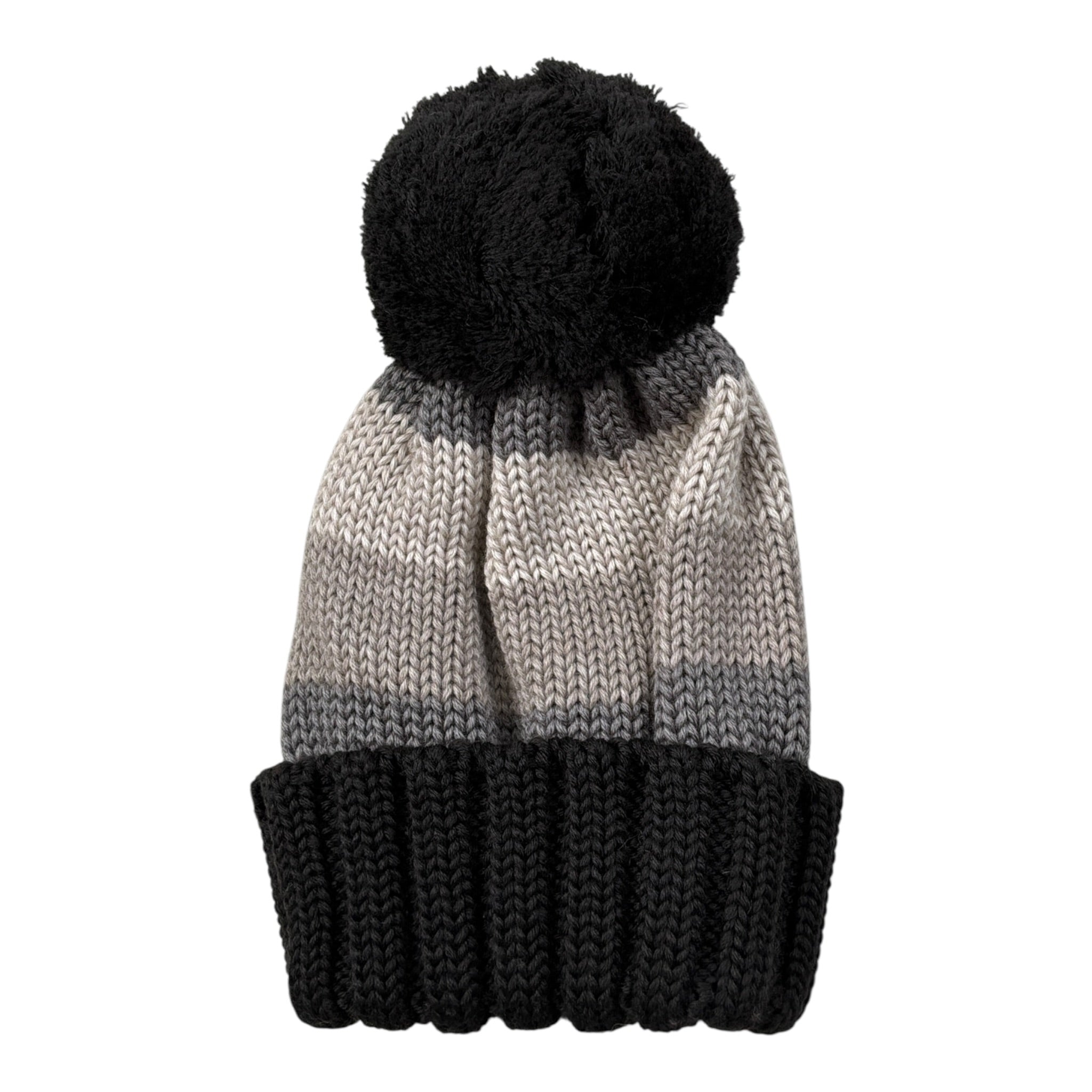 Regina By Angela Maffei Cappello Bicolore con Pon Pon Grigio per Bambino I60427 GRIGIO REGINA BY ANGELA MAFFEI 