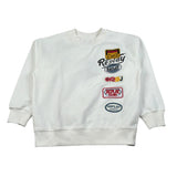Replay Felpa Chiusa Girocollo tinta unita Bianco per Bambino 23978 BIANCO REPLAY 