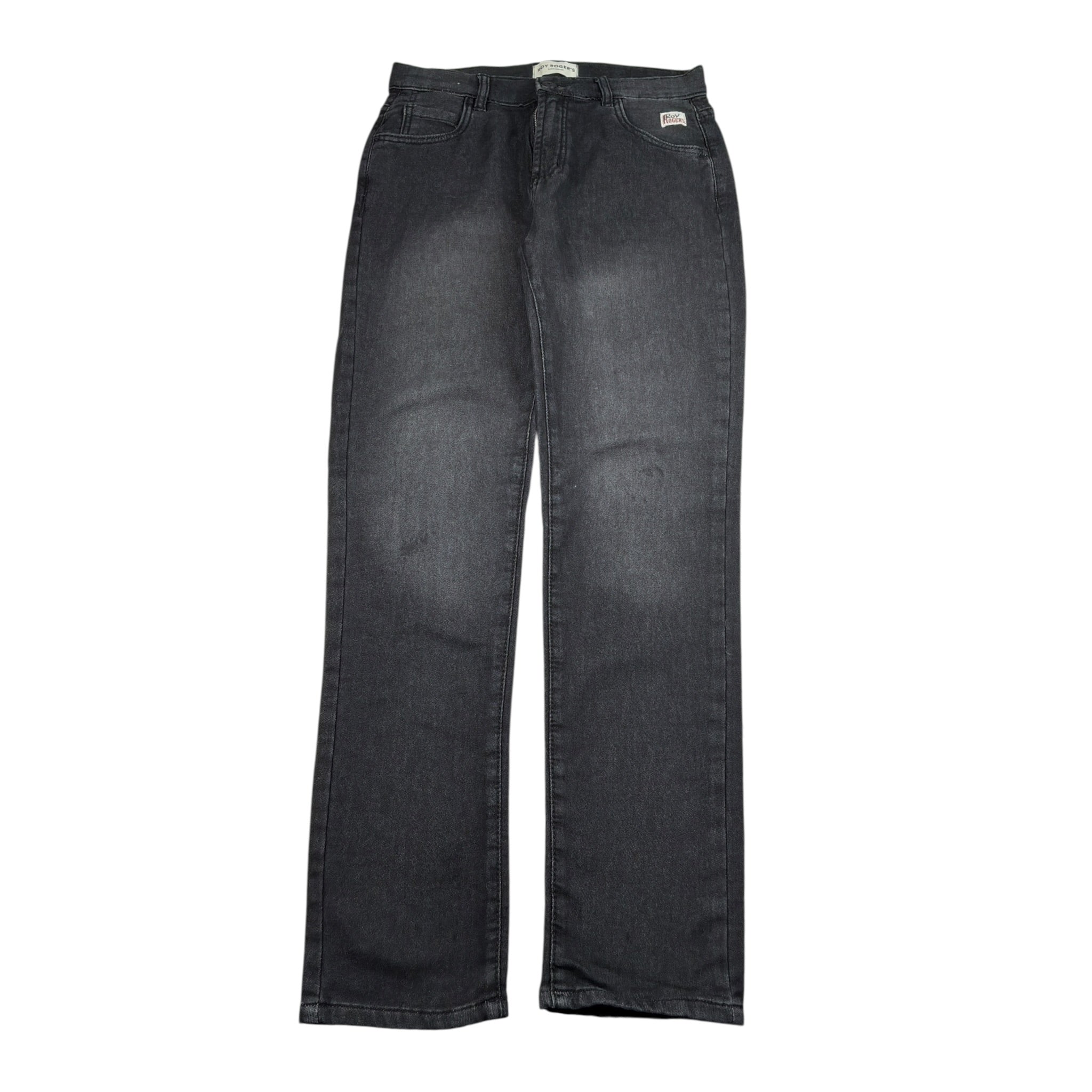 Roy Roger'S Jeans tinta unita con Girovita Regolabile Nero per Bambino RF118 NERO ROY ROGER'S 