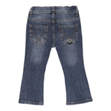 Roy Roger'S Jeans tinta unita con Girovita Regolabile Modello Zampa Blu per Neonata RF196X BLU ROY ROGER'S 
