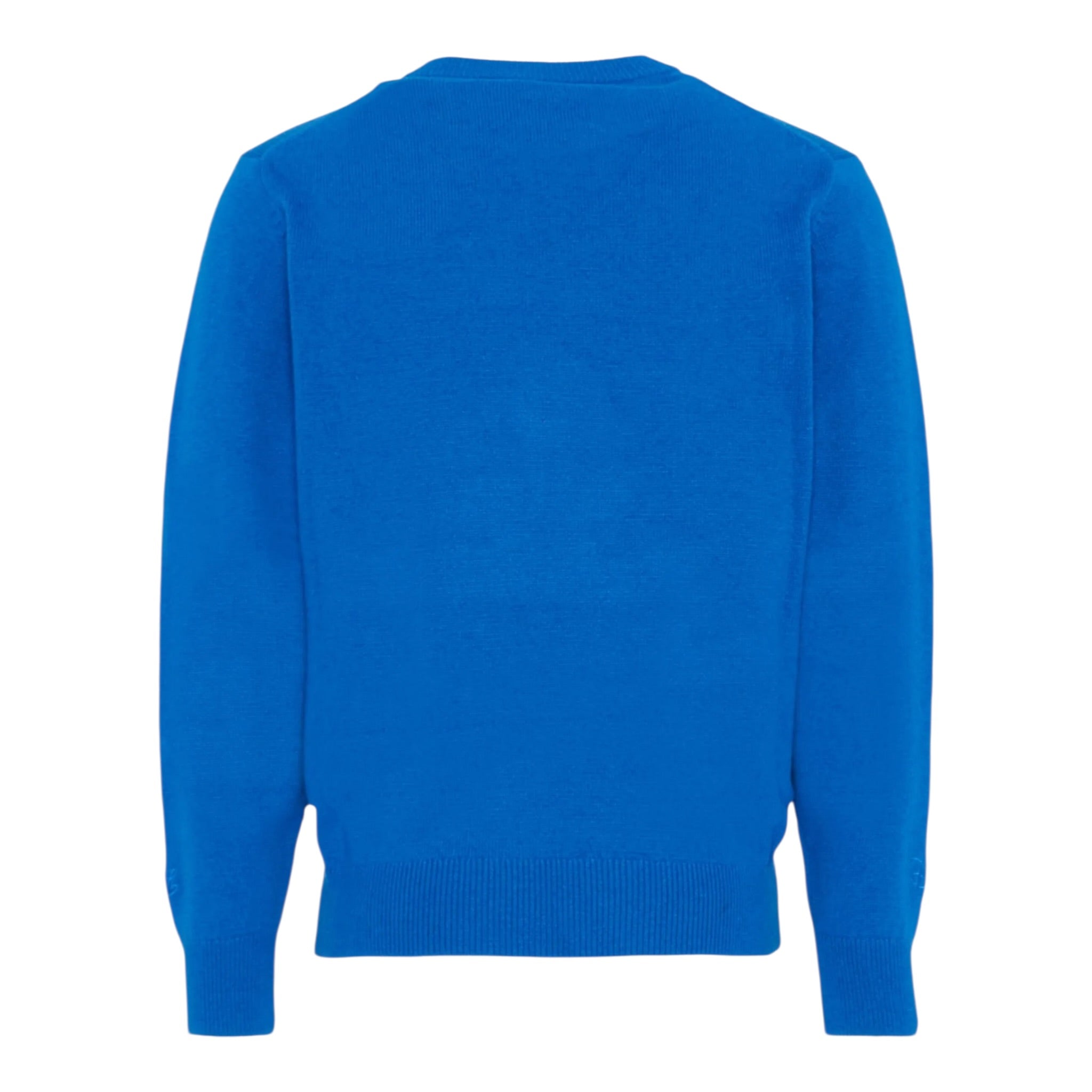 Saint Barth Maglia tinta unita con Stampa Blu per Bambino 023552J BLU SAINT BARTH 