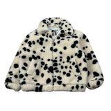 Saint Barth Pelliccia tinta unita con Zip E Stampa Cane Panna per Bambina ABELJRR PANNA SAINT BARTH 