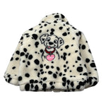 Saint Barth Pelliccia tinta unita con Zip E Stampa Cane Panna per Bambina ABELJRR PANNA SAINT BARTH 