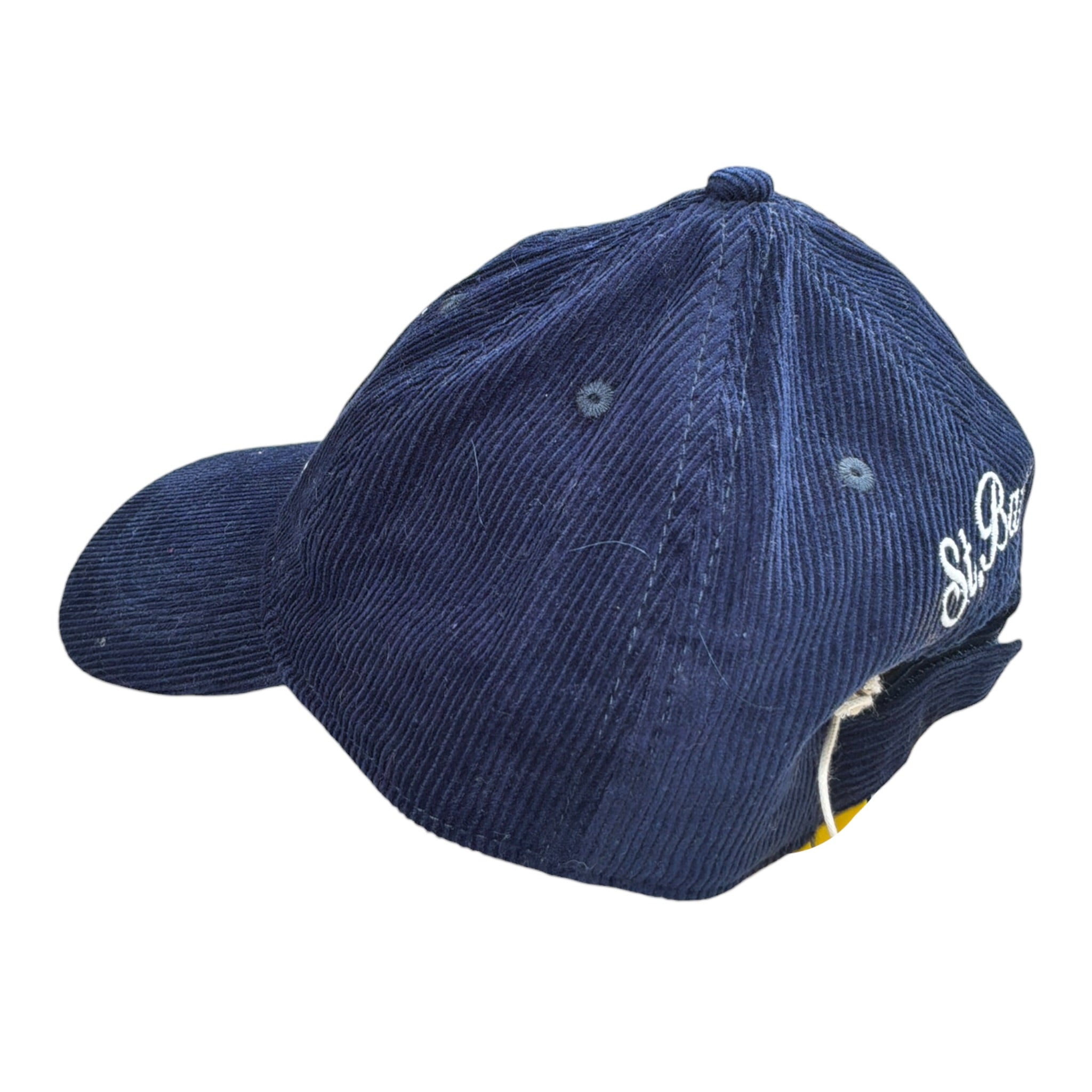 Saint Barth Cappello Modello Berretto tinta unita con Stampa Blu per Bambino BASEBALL BLU SAINT BARTH 