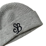 Saint Barth Cappello tinta unita con Stampa Grigio per Bambina BENJIEE GRIGIO SAINT BARTH 