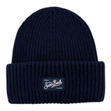 Saint Barth Cappello tinta unita con Ricamo Blu per Bambino BRR0001O BLU SAINT BARTH 